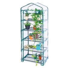 Garden 5 Tier Mini Greenhouse - 75'' H x 27'' L x 19'' W - Sturdy Portable Ga...