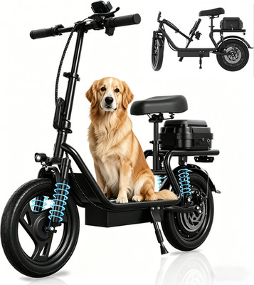 AOVOPRO Electric Scooter for Adults with Seat Range 50Miles, Foldable E-Scooter