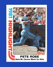 1982 Topps Set-Break #  4 Pete Rose Hl NM-MT OR BETTER *GMCARDS*