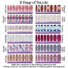 Color Street 12 Days of Dazzle 2025 Advent Calendar Nail Strips - Free Shipping!