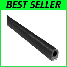 D-Shaped 25ft Rubber Seal with 3M Tape - Perfect for Weatherproofing Doors