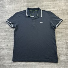 Hugo Boss Polo Shirt Mens Large Black Paddy