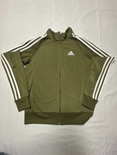 Adidas Essentials Warm-Up Slim 3 Striped Track Jacket Size XS Olive