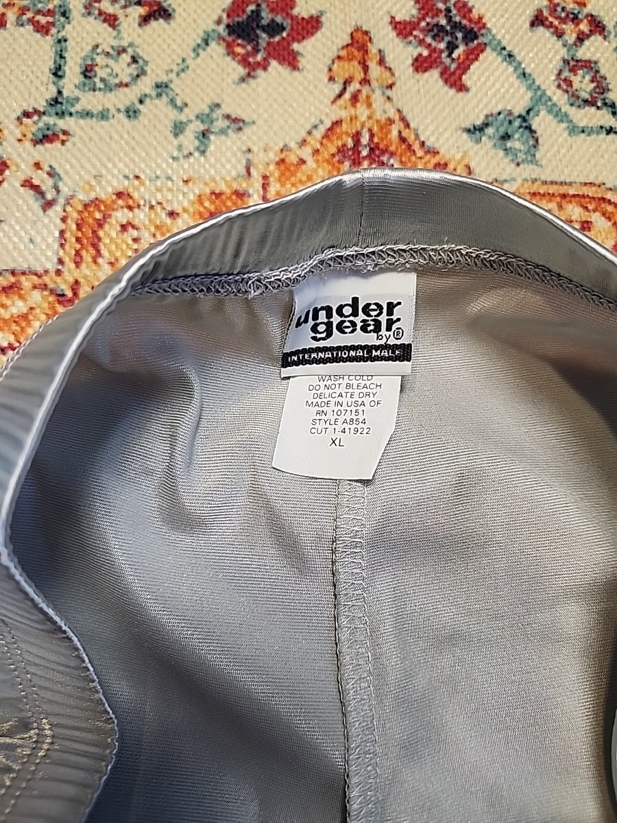 Vintage Undergear A854 Men Glossy Pouch Boxer Silver XL Nwt | eBay