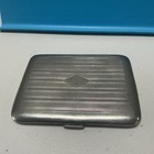 ART DECO GERMANY HAVONE NICKLE SILVER ALLOY METAL FOLDING CIGARETTE CASE