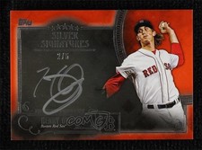 2016 Topps Five Star Silver Signatures Orange 2/5 Henry Owens #FSSS-HOW Auto pe8