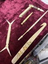Antique Manicure Tool, Bone Dart Other Unique Bone Tools.
