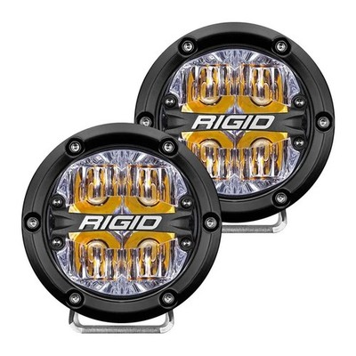 Rigid Industries 36118 360-Series 4'' Drive Beam LED Fog Lights w/Amber Backlight