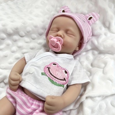 12 Zoll Reborn Baby Puppe Vollsilikon Lebensecht Mini Frühchen Mädchen Geschenk Spielzeug Qualität
