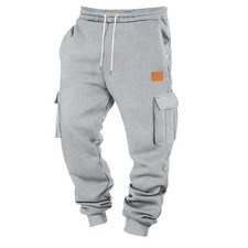 Men's Cargo Pants Casual Loose Baggy Multi Pocket Straight Sweatpants Streetwear