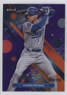 2025 Topps Finest Common Purple Refractor 5/250 Freddie Freeman #69 8k8