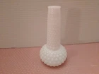 Vintage Hobnail Milk Glass Flower Bud Vase Made In USA 7in White