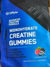 OFFPTE Advanced Creatine Formula Monohydrate Creatine Gummies EXP: 06/09/2027