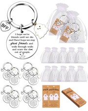 36 Pcs Best Friend Christmas Gifts Funny Keychain Spooky Bestie Gifts Long