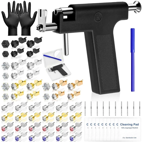 Reusable Ear Piercing Gun Kit, Professional Ear Piercing Machine with Stainless - product listing photo