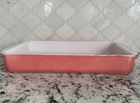 Vintage Pyrex #232 Pink Flamingo 2 Qt. Rectangular 13”x 8” Casserole Baking Dish