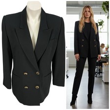Worthington Blazer Womens Sz 10P Black Jacket Workwear Business Casual Office