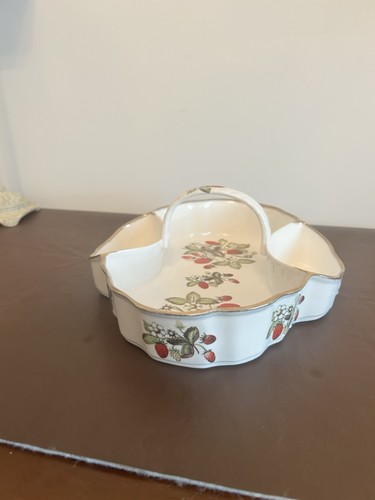Vintage St. George Bone China Strawberry Scone Korb - Bild 10 von 14