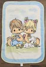 Vintage 2006 Luxury Plush Throw Precious Moments Baby Nursery Pals 30 in X 45 in