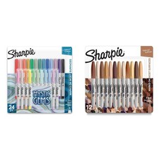 SHARPIE Permanent Markers, Ultra Fine Point, Featuring Mystic Gem Assorted