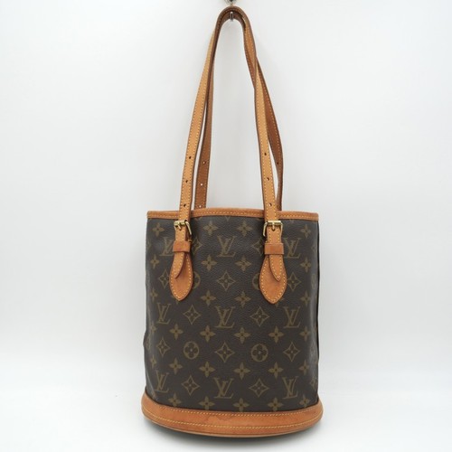 Louis Vuitton Bucket PM Vintage Shoulder Bag Monogram Canvas