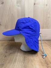 Vintage 90s Columbia Sun Hat Medium Purple Long Bill Neck Flap USA Made Gorpcore