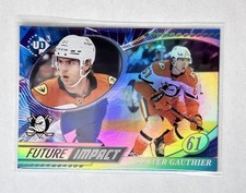 Cutter Gauthier 2025 UD3-12 Future Impact Hockey Card