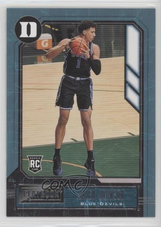 2021-22 Panini Chronicles Draft Picks Playbook Jalen Johnson #330 Rookie RC 0x1