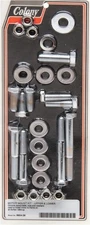 Colony Upper and Lower Motor Mount Chrome Hex Head Bolt Kit Motorcycle 9854-28