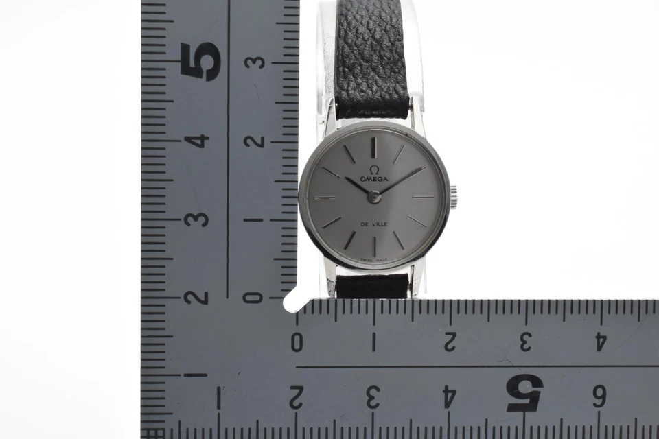 Reloj Omega De Ville Cal.625 Vintage [N COMO NUEVO/caja] Cuerda Manual Plateado Damas Foto 4 de 4