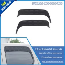Rear Window Glass Louver Air Vent Blind Panel For Gmc Sierra Avalanche 07-13 4dr