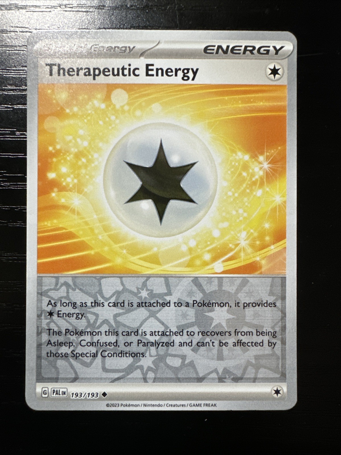 Therapeutic Energy 193/193 Reverse Holo | Paldea Evolved | Pokemon Card