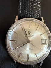 Certina Blue Ribbon Automatic Vintage Swiss Watch Date Working
