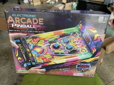Electronic Arcade Pinball Neon Series Game Tabletop Toy Kids 6+ OPEN BOX