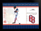 2003 FLEER SHOWCASE BASEBALL'S BEST PEDRO MARTINEZ GAME USED JERSEY RED SOX