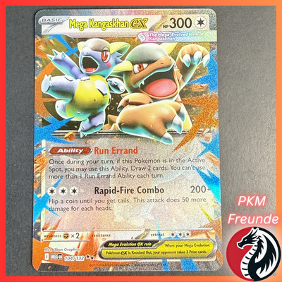 Mega Kangaskhan EX 104/132 MEG  NM  English Mega Entwicklung Pokemon
