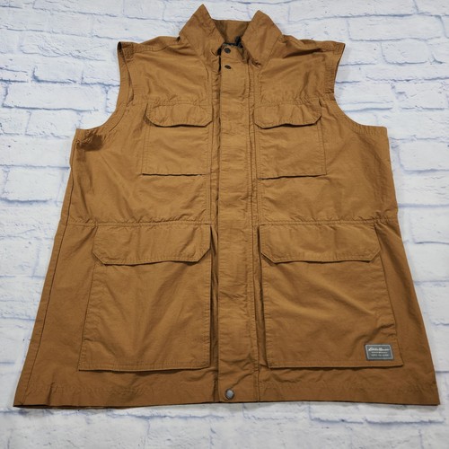 Eddie Bauer HERREN TALL XL Weste Safari Reise Utility Cargo Fotograf Angeln