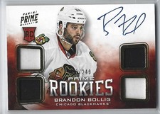 2012-13 Panini Prime - Prime Rookies Brandon Bollig #111 /249 (AU, MEM, RC)