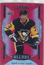 20/21 ALLURE..PIERRE-OLIVIER JOSEPH..RED RAINBOW..SP..ROOKIE..# 129..PENGUINS