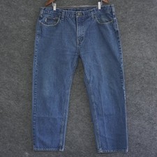Vintage Carhartt B480 Jeans Mens 42x30 Dark Vintage Blue DVB Straight Leg Denim