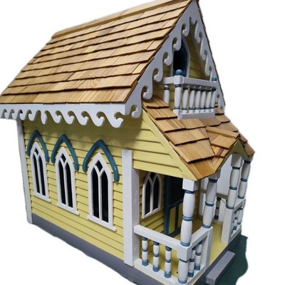 Claire Murray Limited Edition Victorian Cottage Birdhouse EUC Porch Chimney Arch