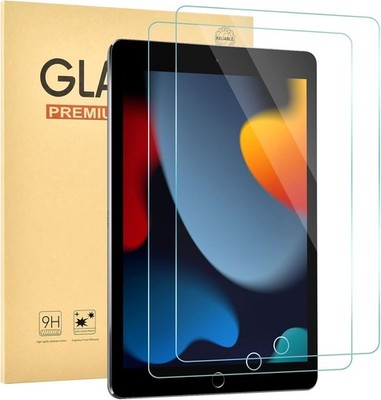 2x 9H Panzerfolie für iPad 9. 8. 7. Generation 10,2'' (2021/2020/2019) Schutzglas