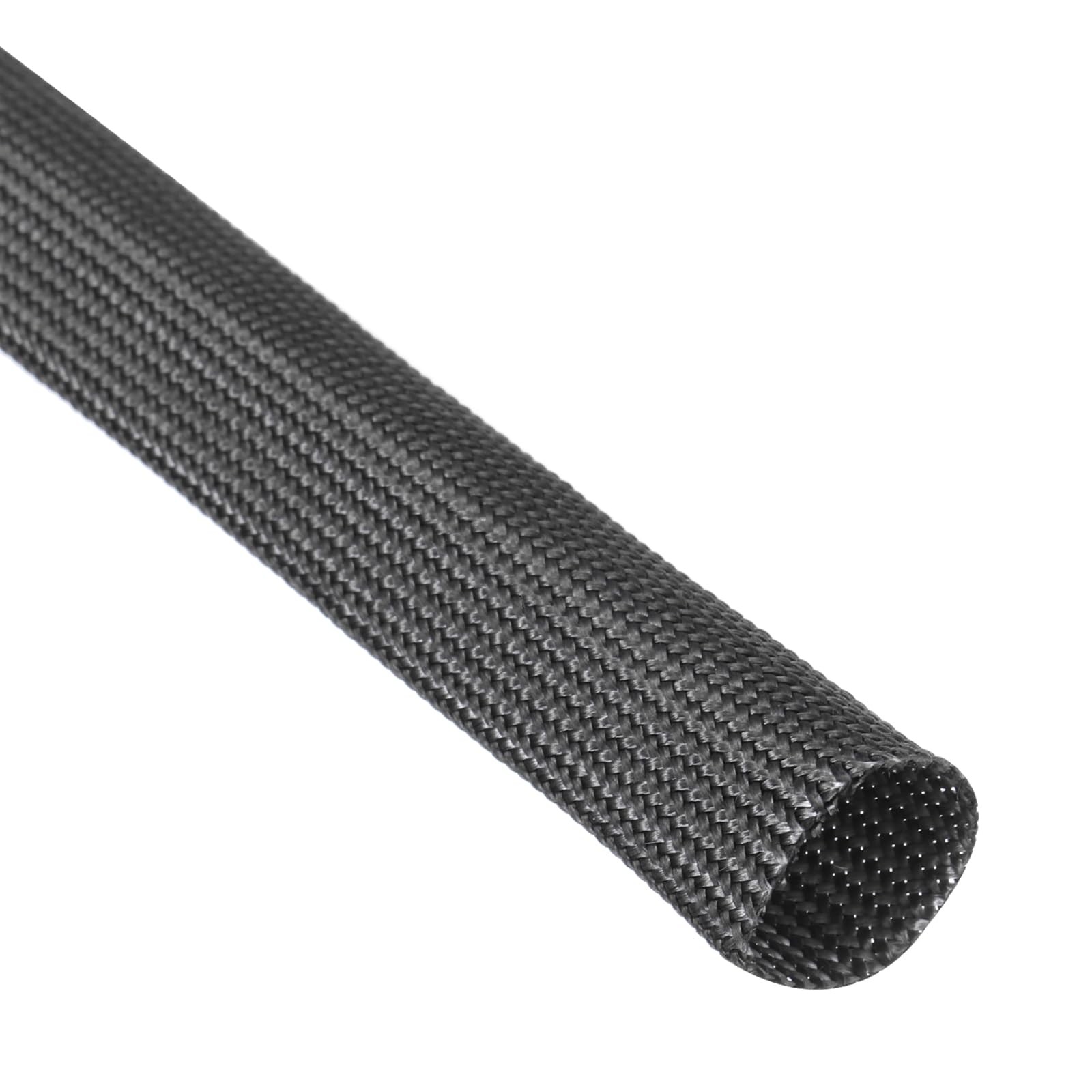 uxcell Insulation Cable Protector, 16.4Ft-10mm High TEMP 10mm, Black