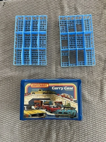 Matchbox 24 Car Carry Case Vintage 1978 Lesney W/ Trays