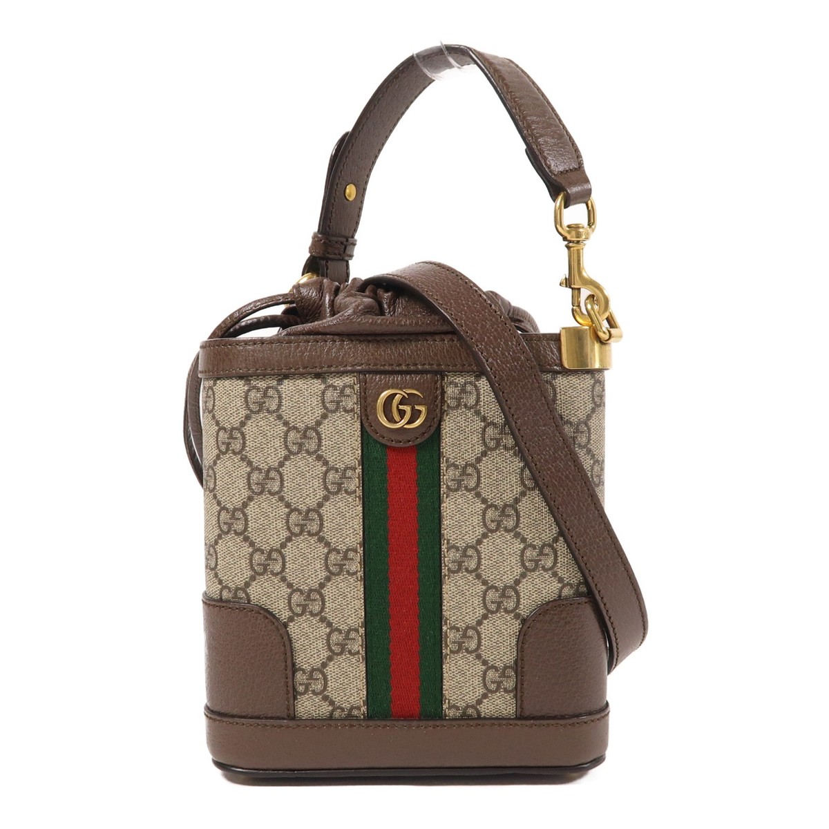 GUCCI GG GHW Ophidia Bucket Bag 2 Way Shoulder Bag 752583 Coated