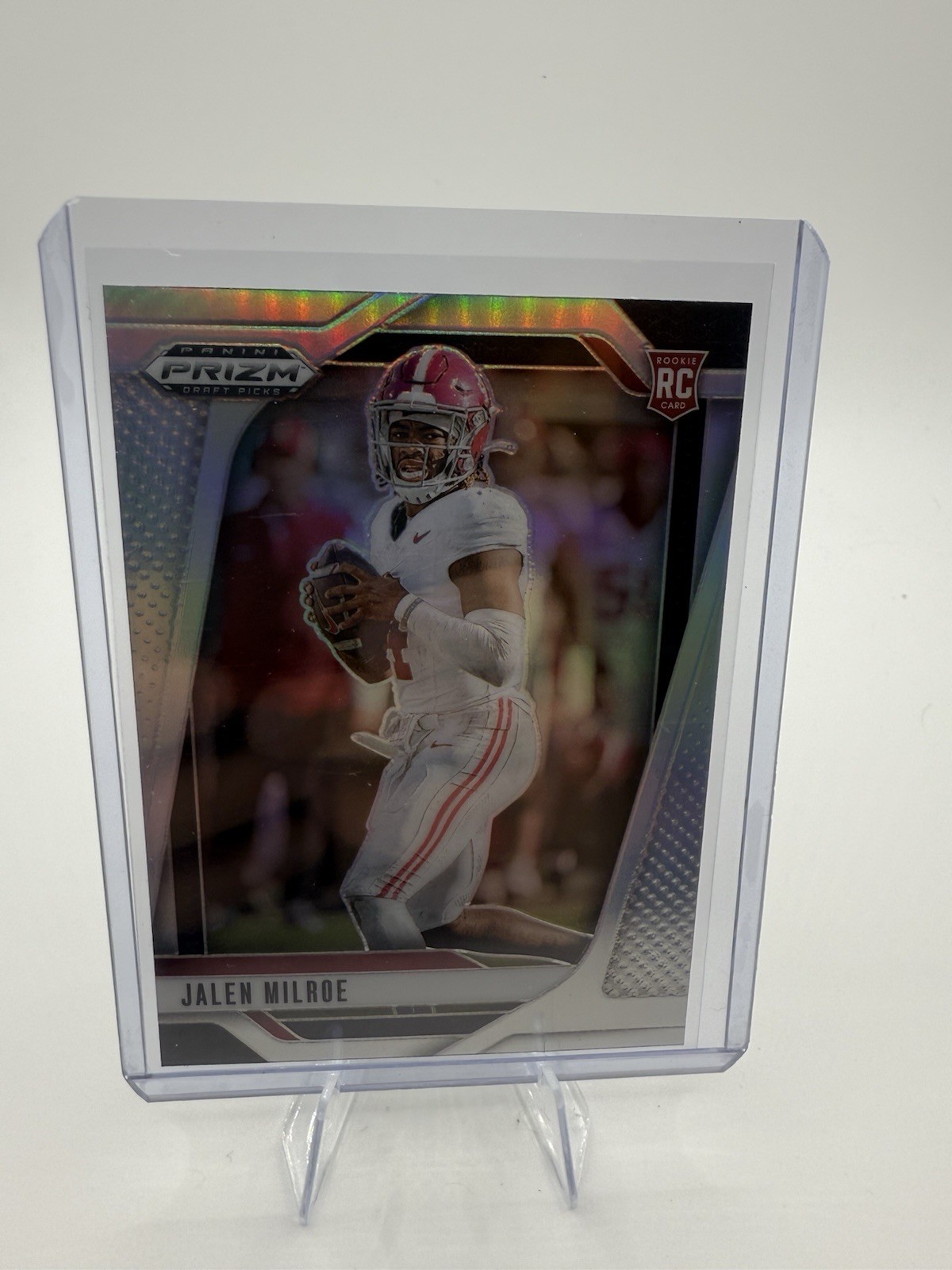 2025 Panini Prizm Draft Picks - Jalen Milroe #5 Silver Prizm (RC)