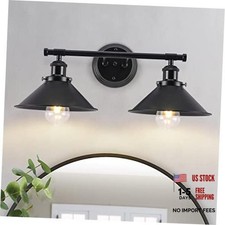 Black Bathroom Light Fixture Farmhouse Vanity Lights for Bathroom 2-Light
