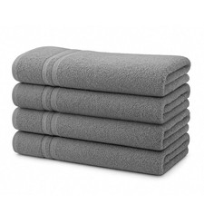 Julido 4er Handtuch Set 50x100cm Baumwolle Premium Qualität weich Anthrazit