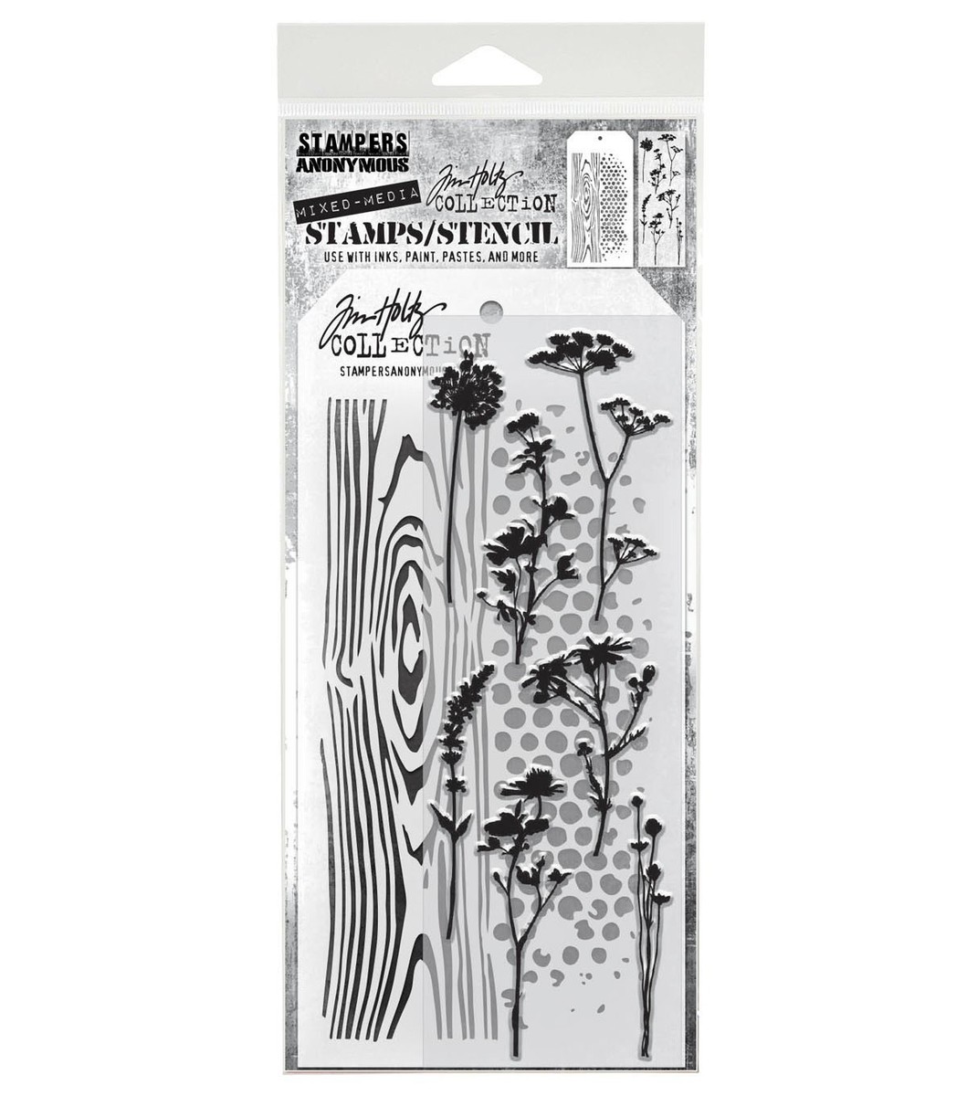 Tim Holtz Mixed-Media Stamps & Stencil-Set #59 | eBay