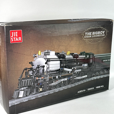 JIE STAR 59005 The BIGBOY Steam Locomotive with 1608 pieces Open Box